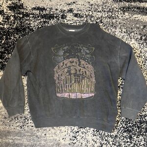 Women’s Billabong Gray Graphic Crewneck